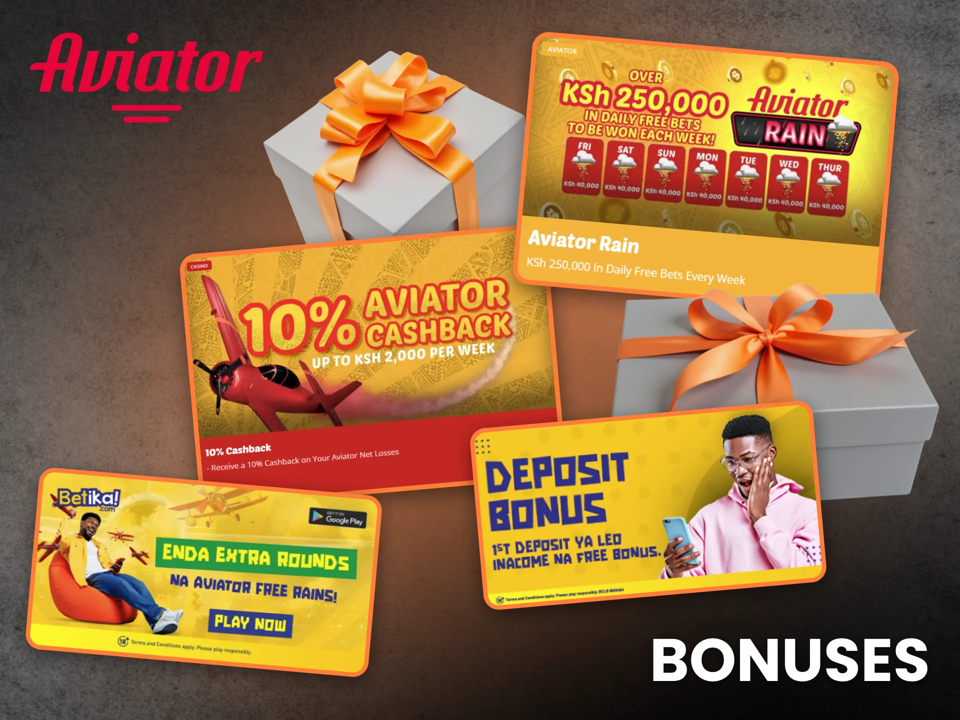 Bonuses at Aviator Bet in Kenya