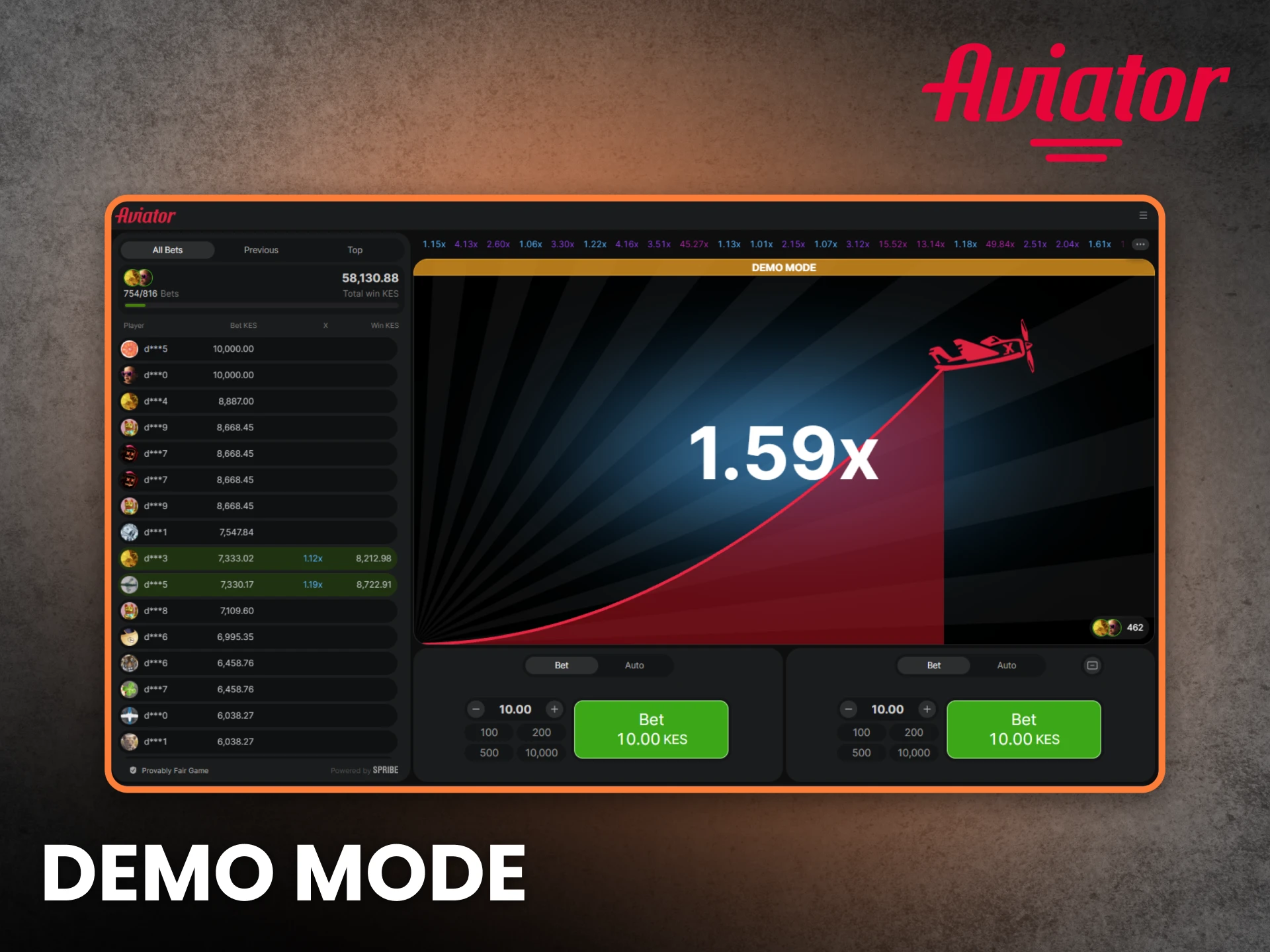 Demo Mode Aviator Bet Kenya