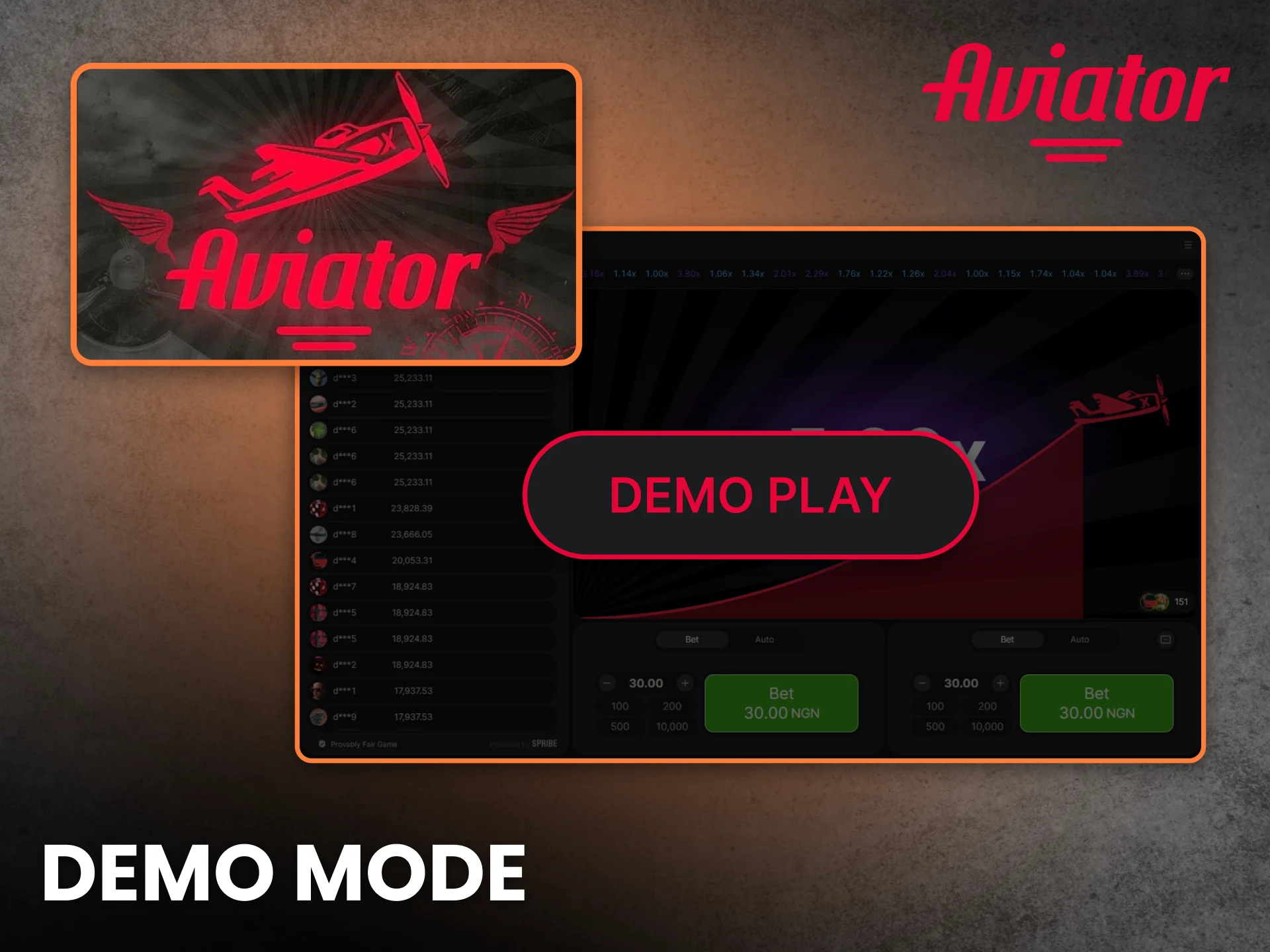 Demo Mode Aviator Bet in Nigeria