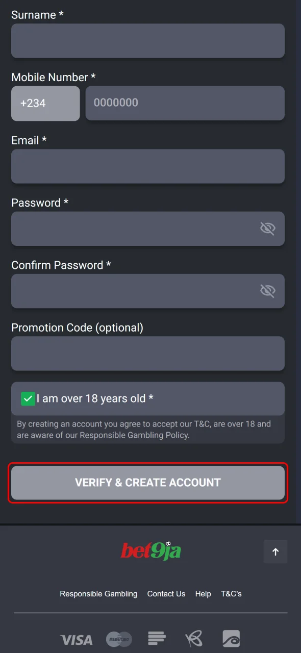 Aviator Registration / Login Process in Nigeria step 3