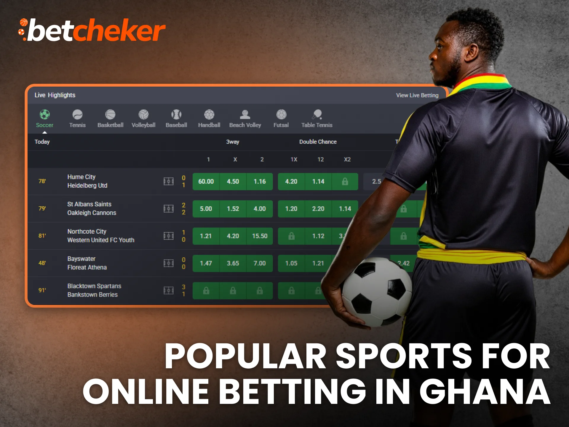 Popular Sports for Online Betting in Ghana