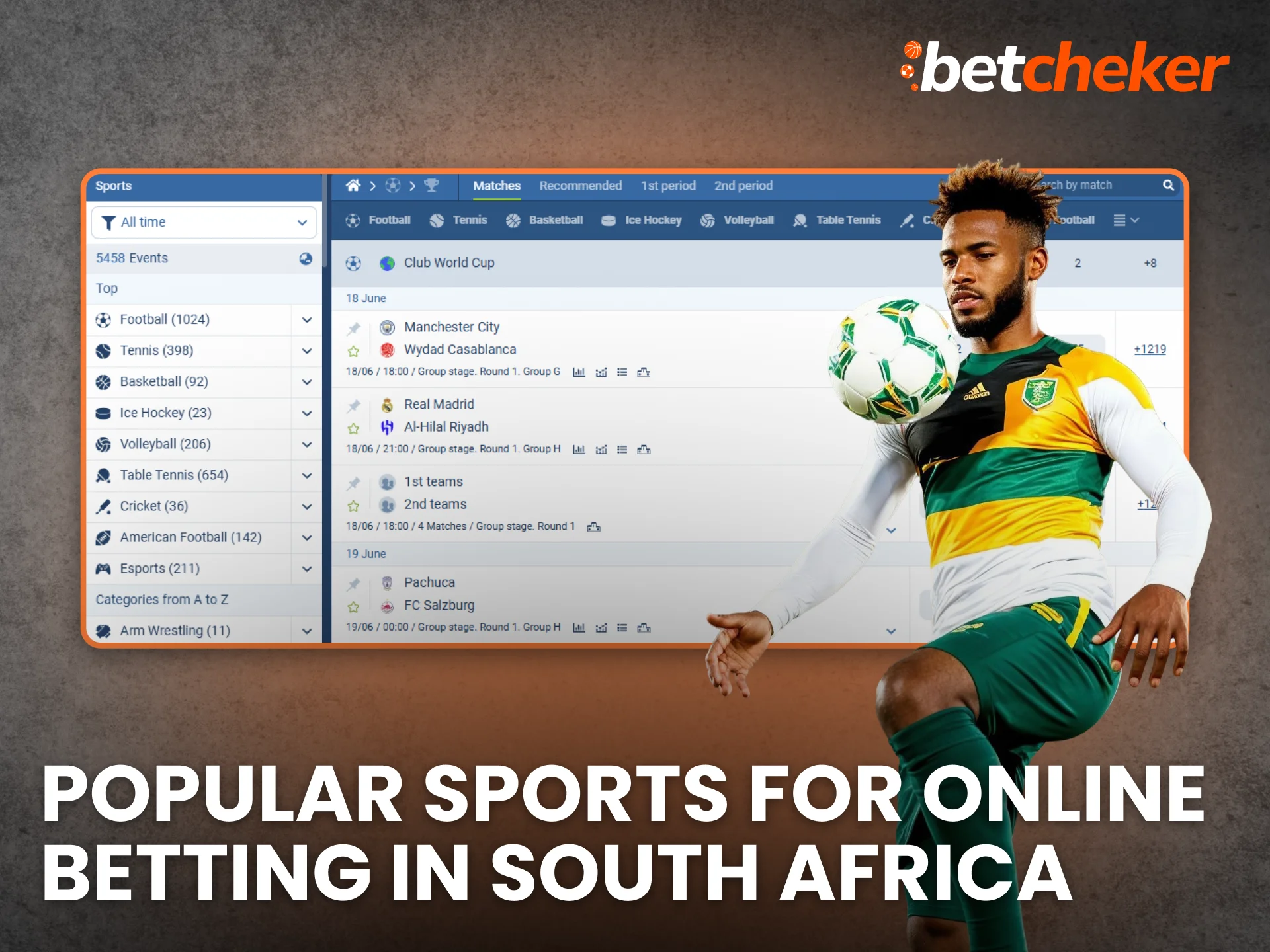 Popular Sports for Online Betting in South Africa