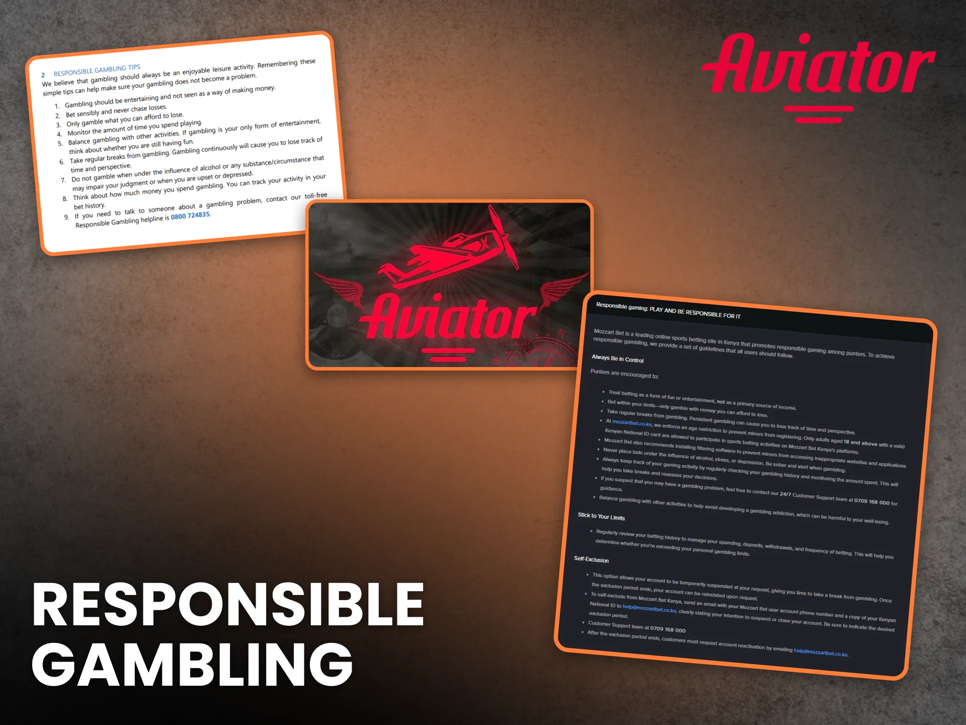 Responsible Gambling Aviator in Kenya