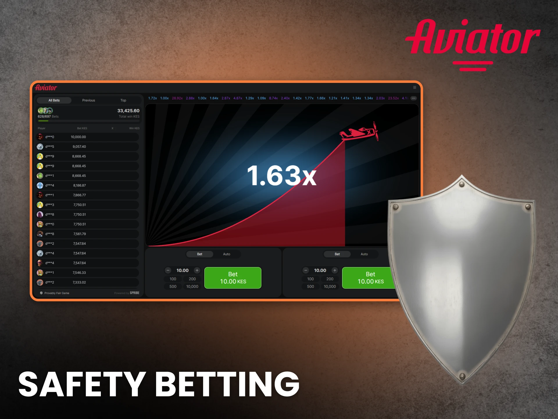 Safety Betting in Aviator Game in Kenya