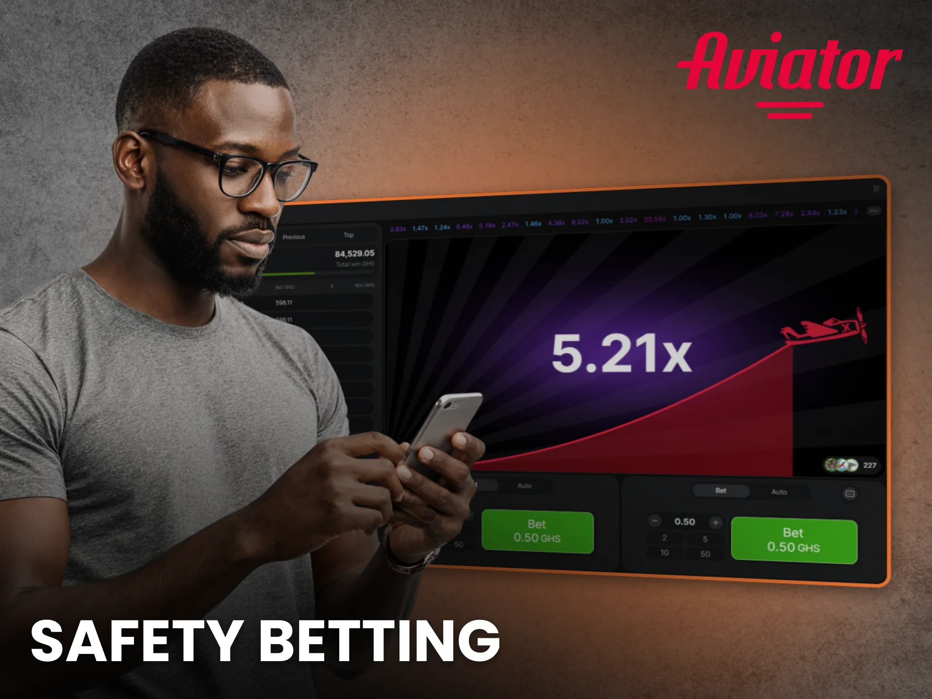 Safety Betting in the Game Aviator Ghana