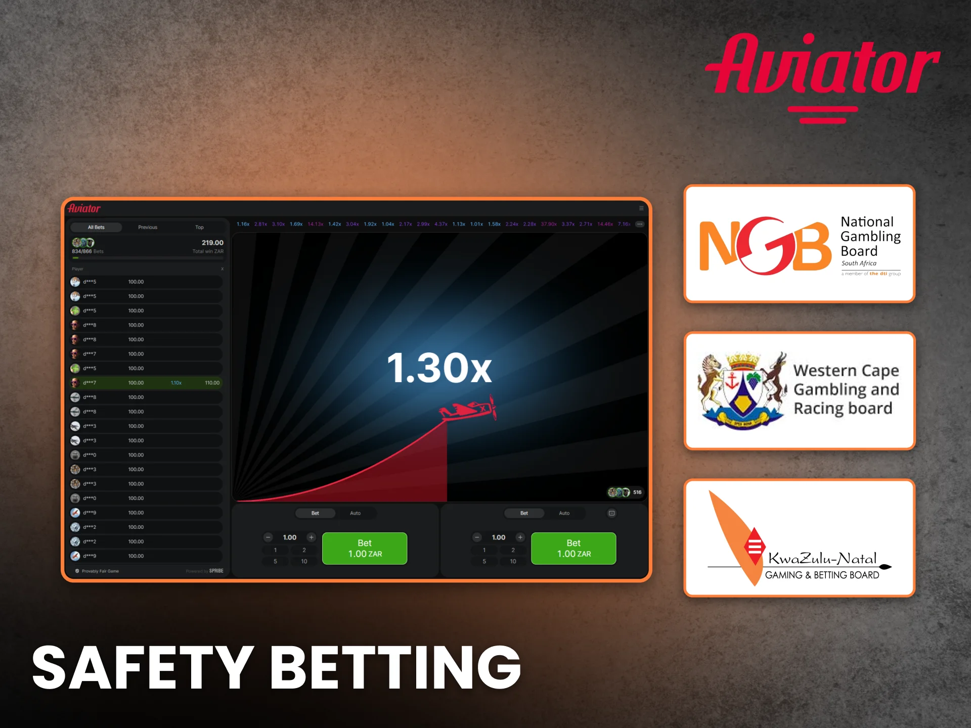 Safety Betting in Game Aviator in South Africa
