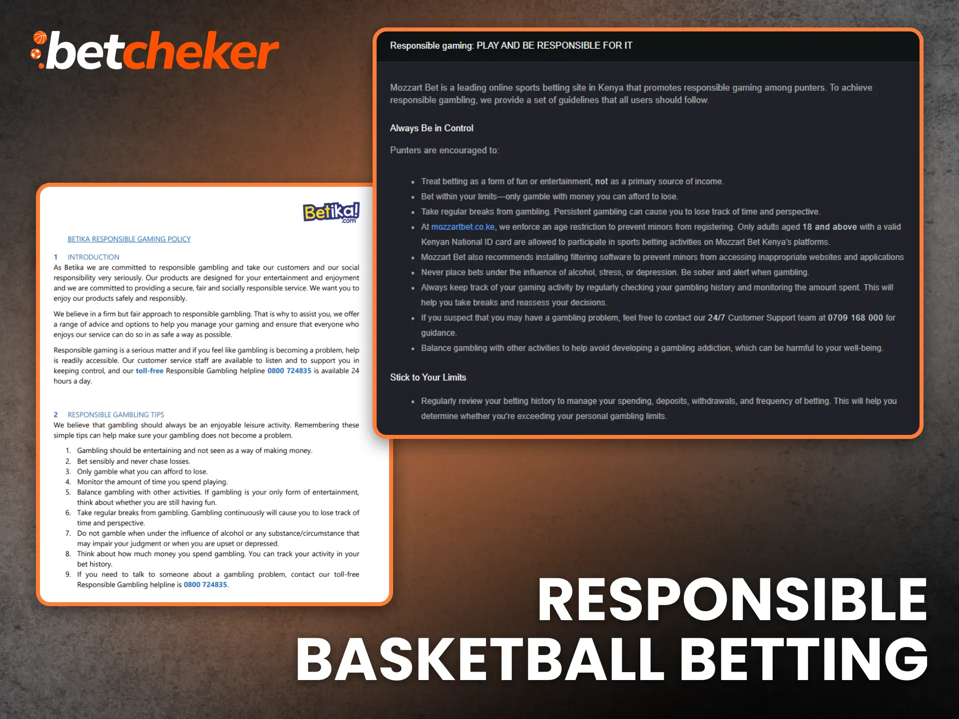 Responsible Basketball Betting Kenya