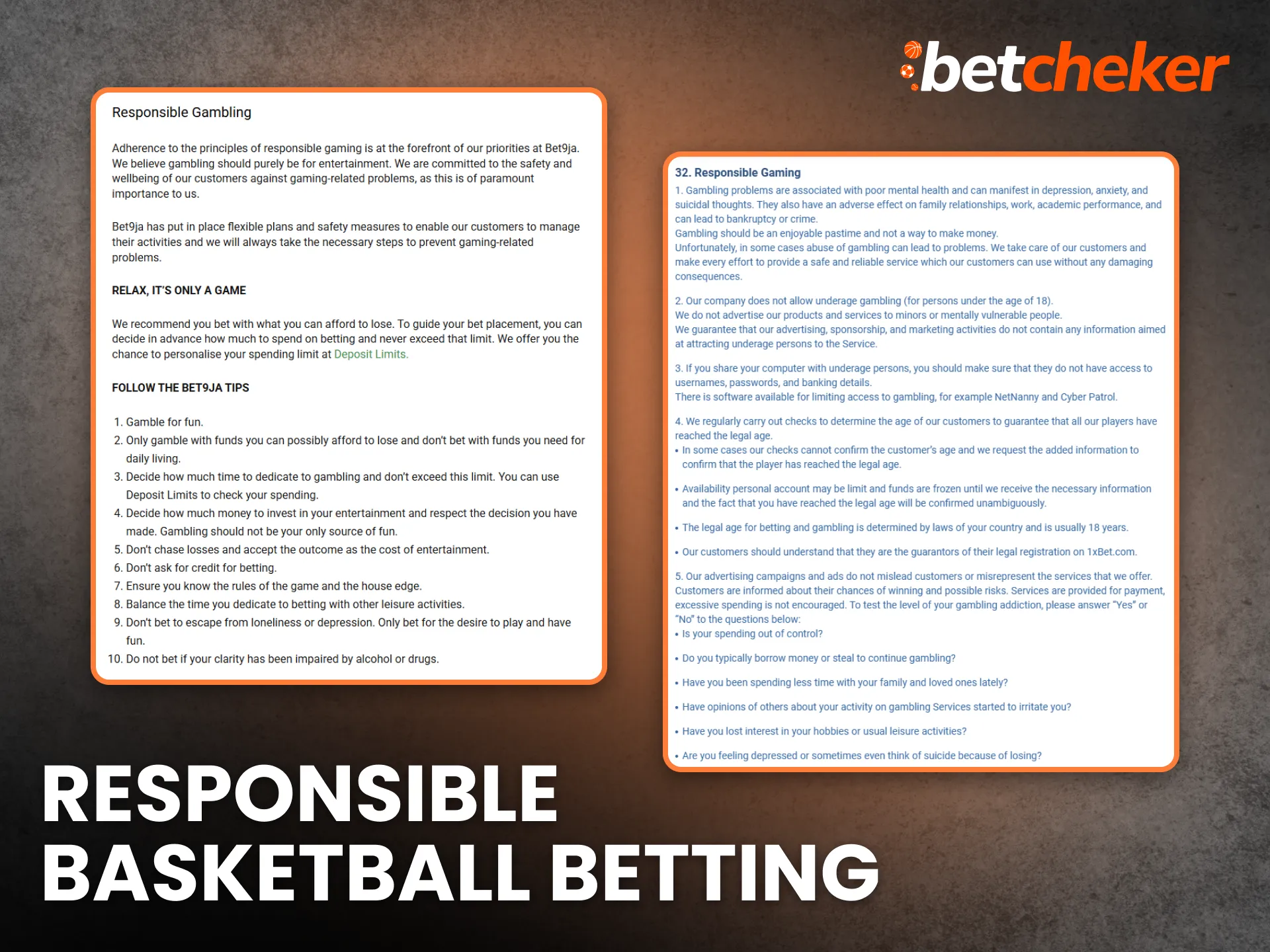 Responsible Basketball Betting Nigeria