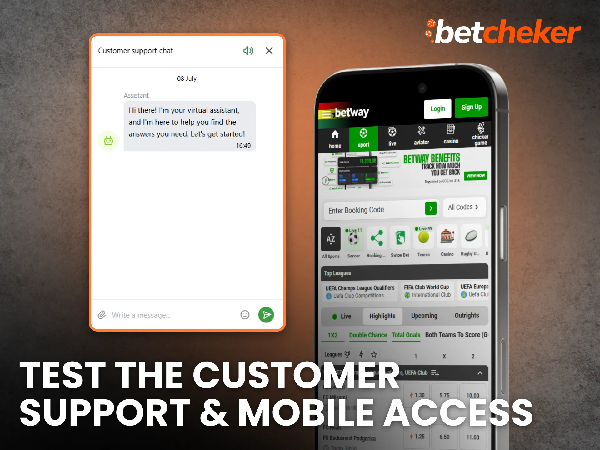 Test the Customer Support & Mobile Access Football Ghana