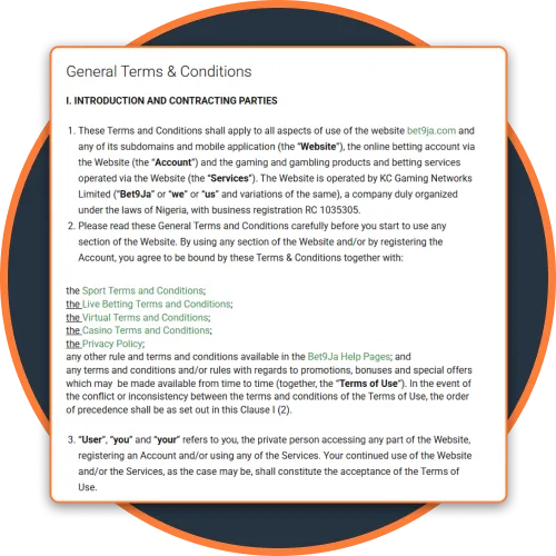 Understand the Terms and Conditions Football Nigeria