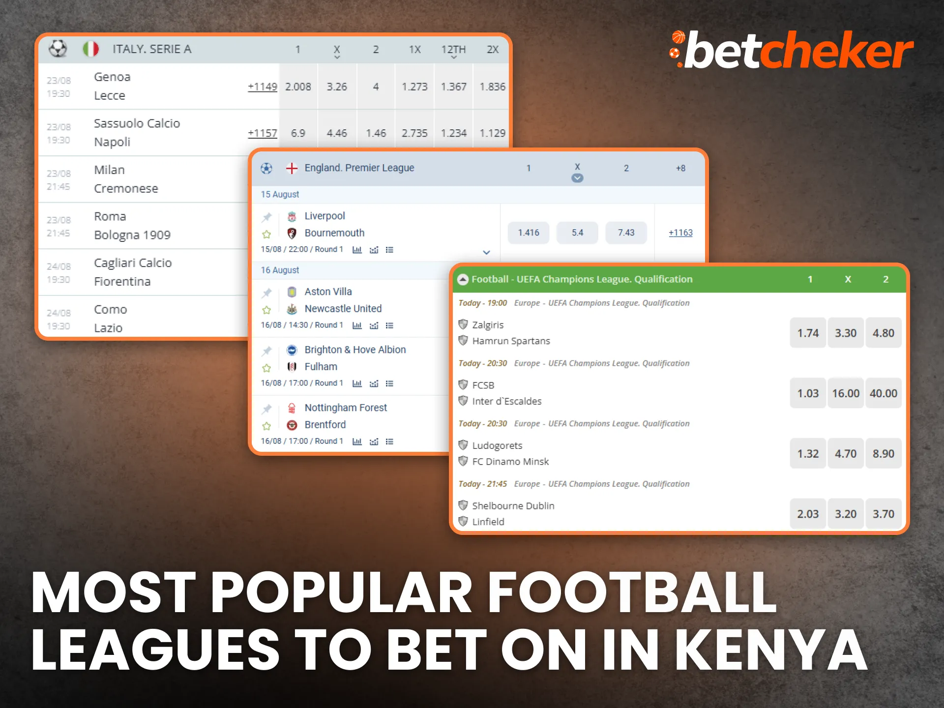 Most Popular Football Leagues to Bet on in Kenya