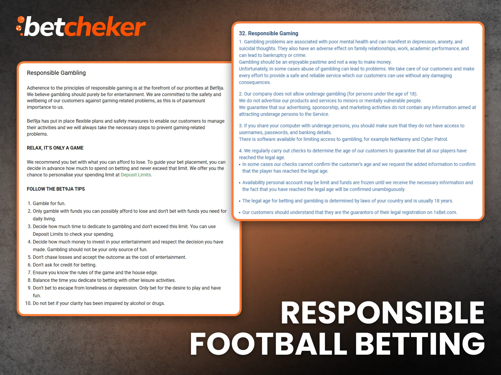 Responsible Football Betting Nigeria
