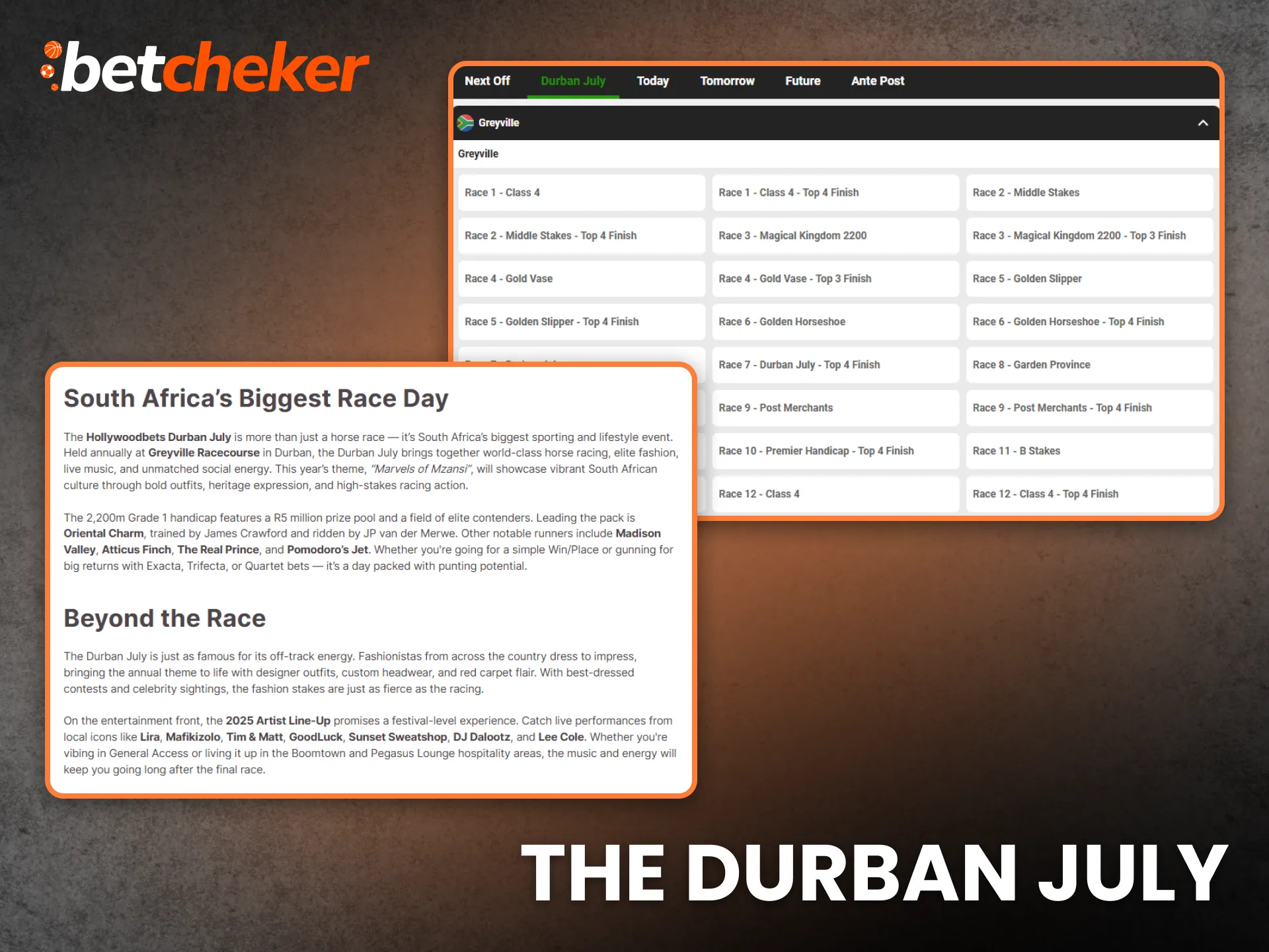 The Durban July Horse Racing South Africa