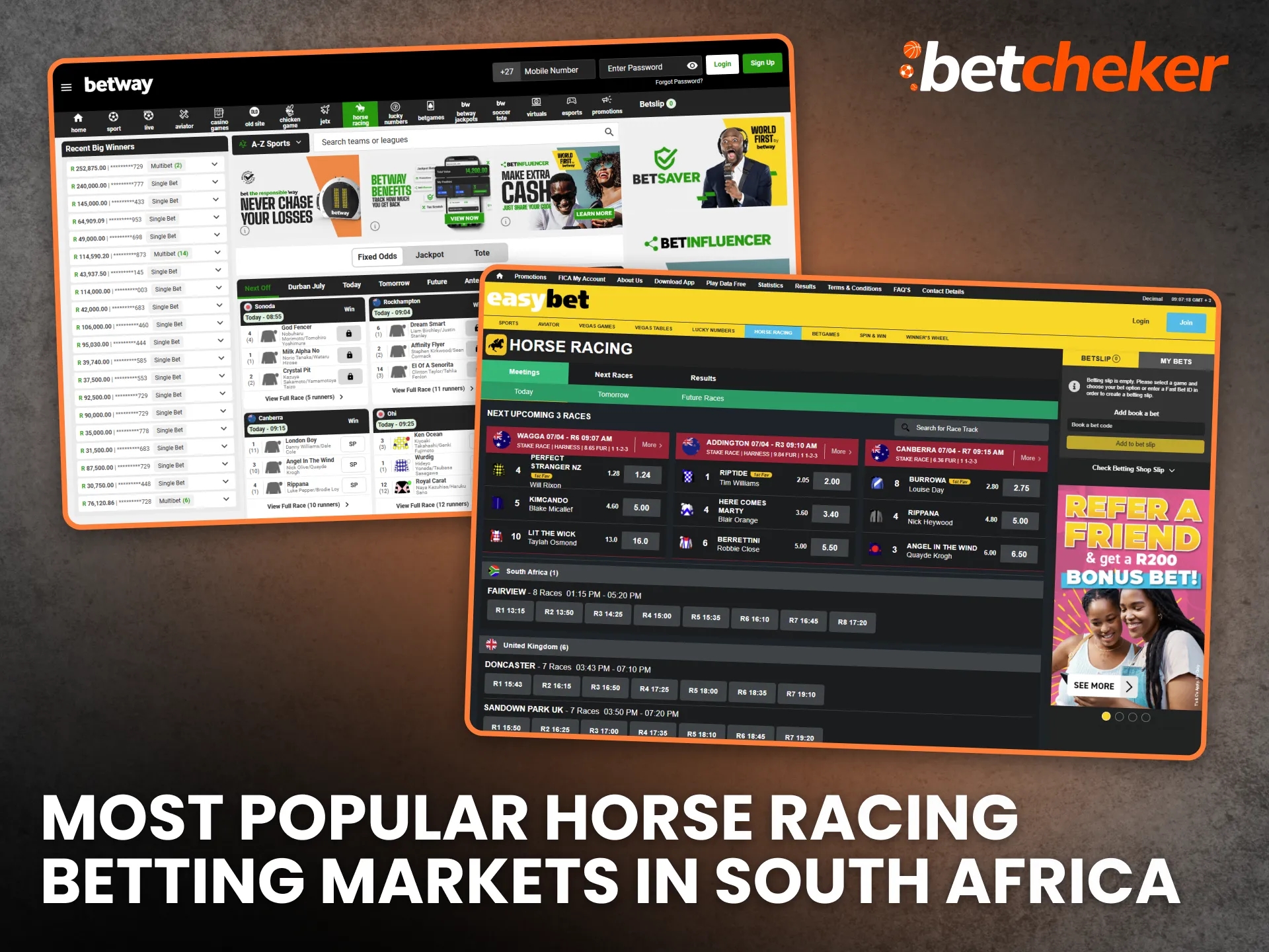 Most Popular Horse Racing Betting Markets in South Africa