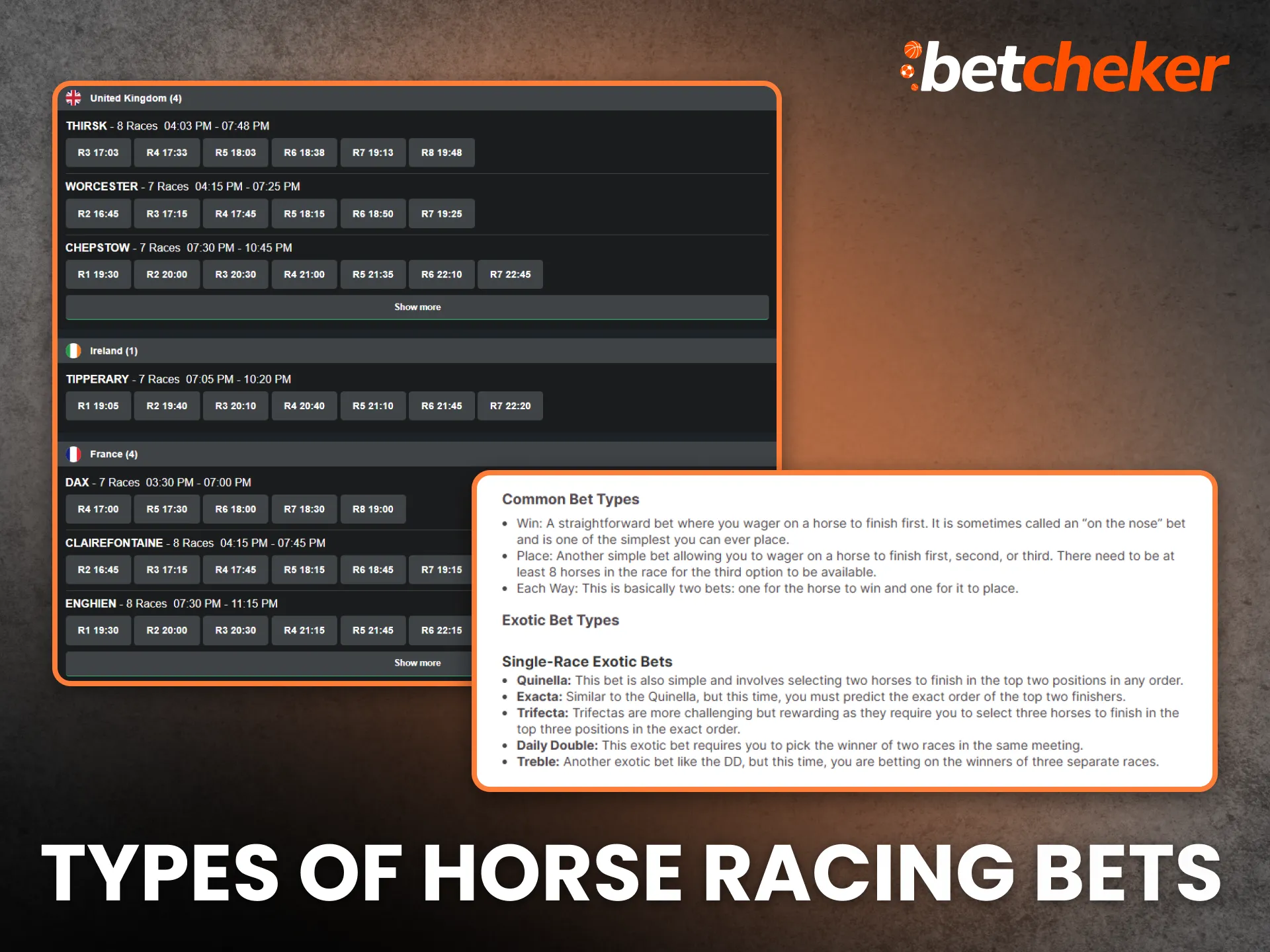 Types of Horse Racing Bets South Africa