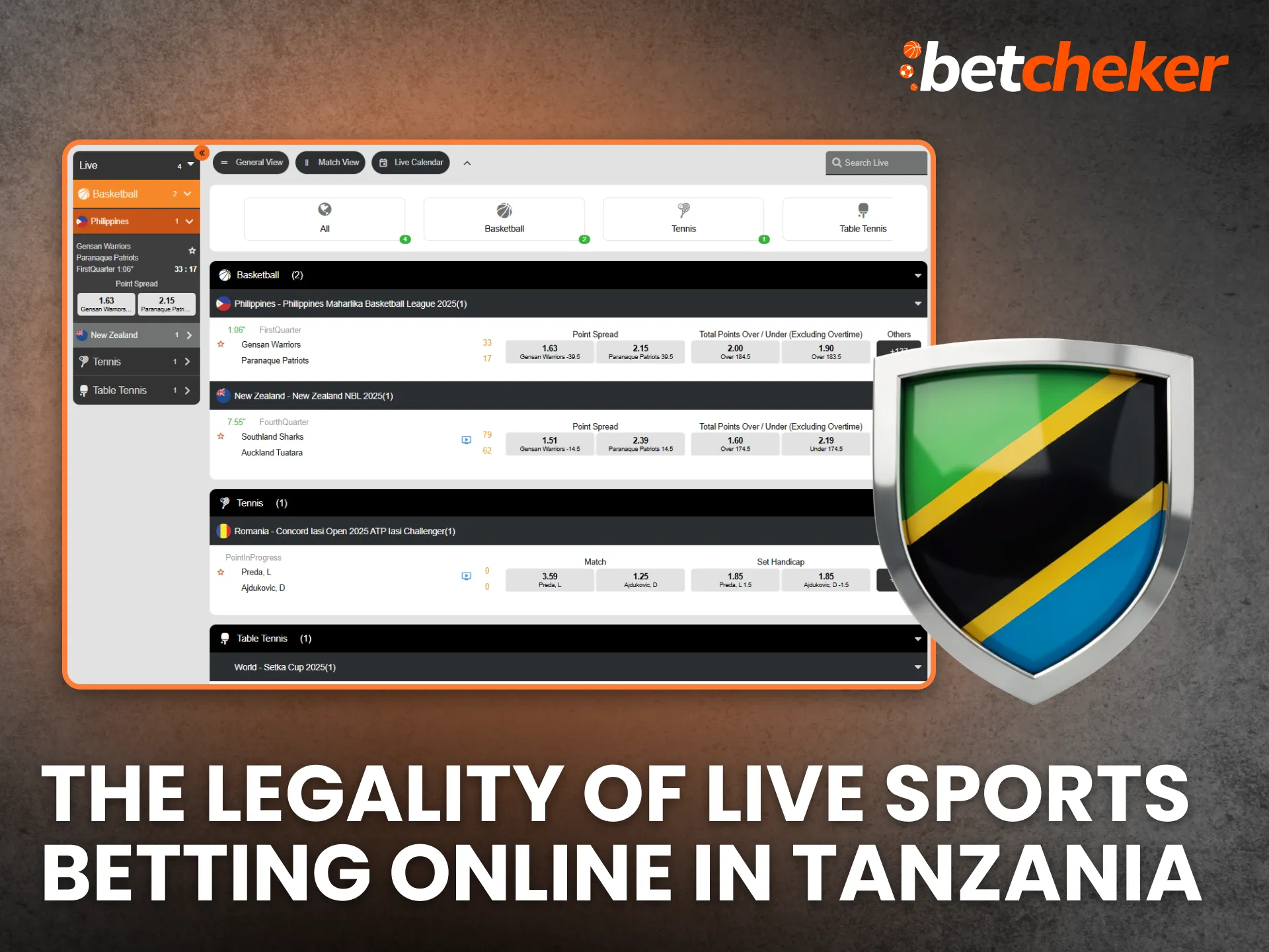 The Legality of Live Sports Betting Online in Tanzania