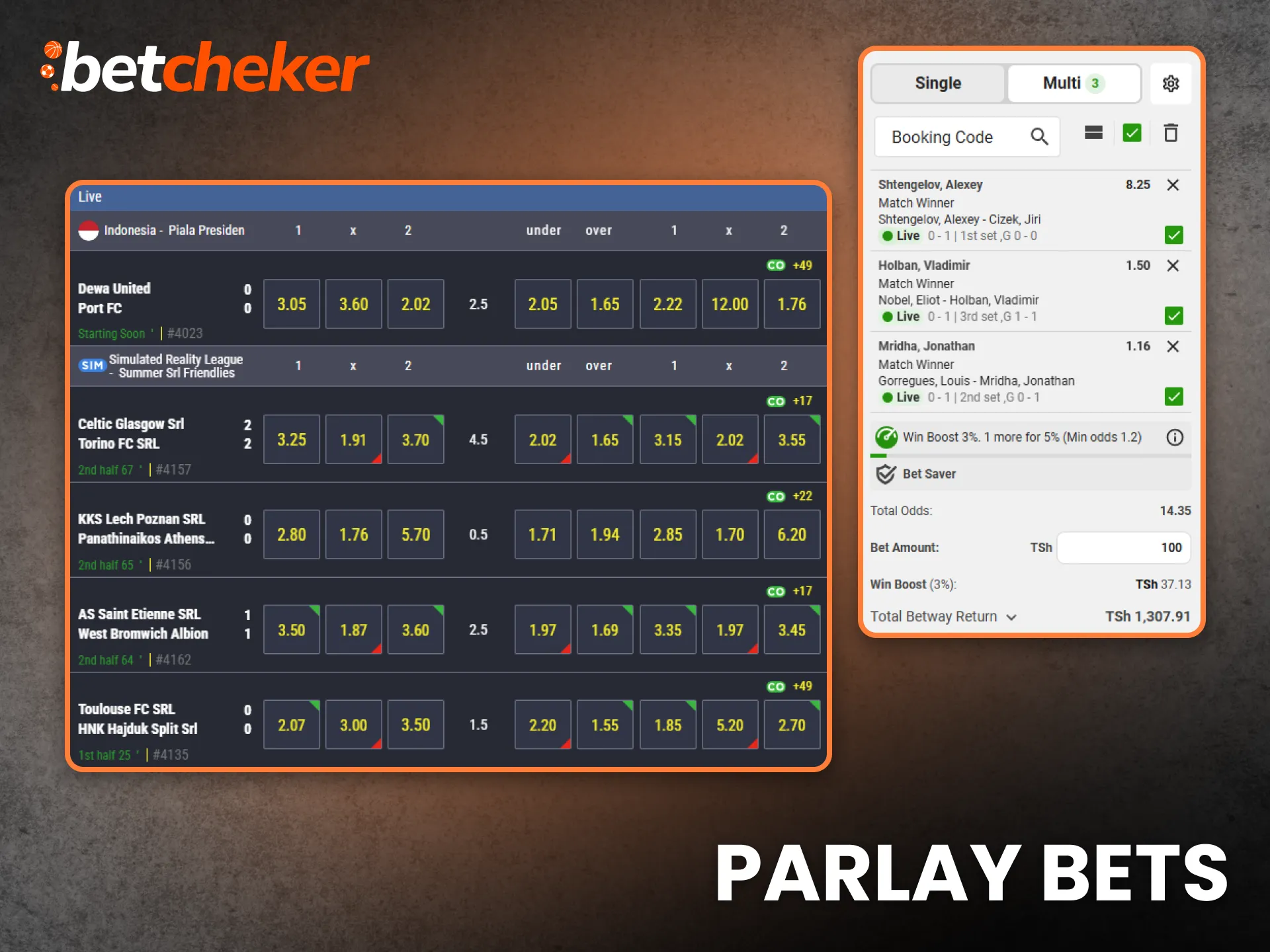 Parlay Bets Live Betting In Tanzania