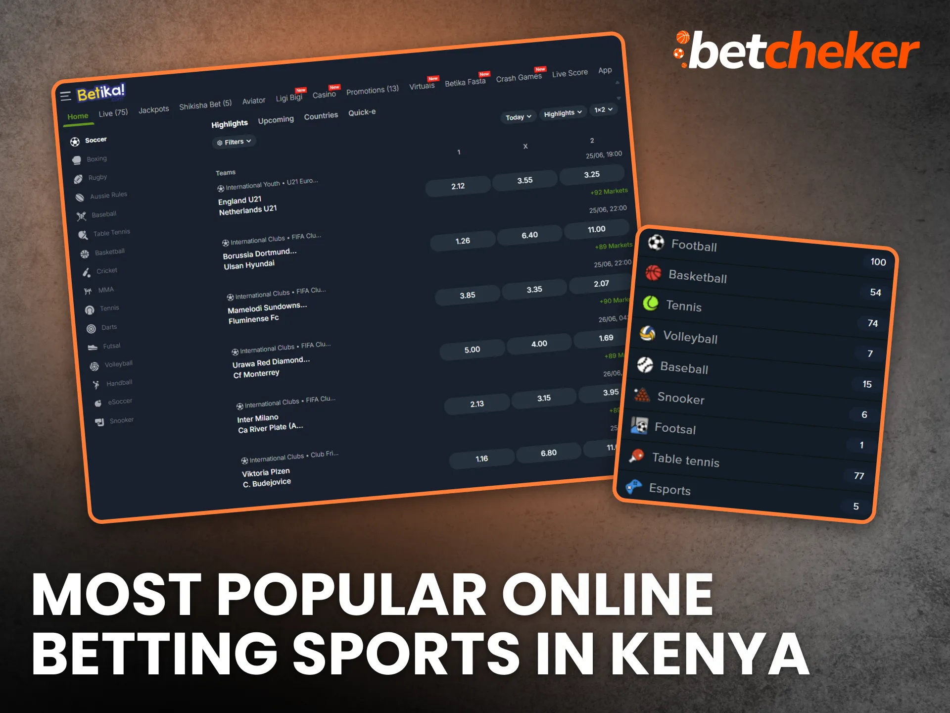 Most Popular Online Betting Sports in Kenya