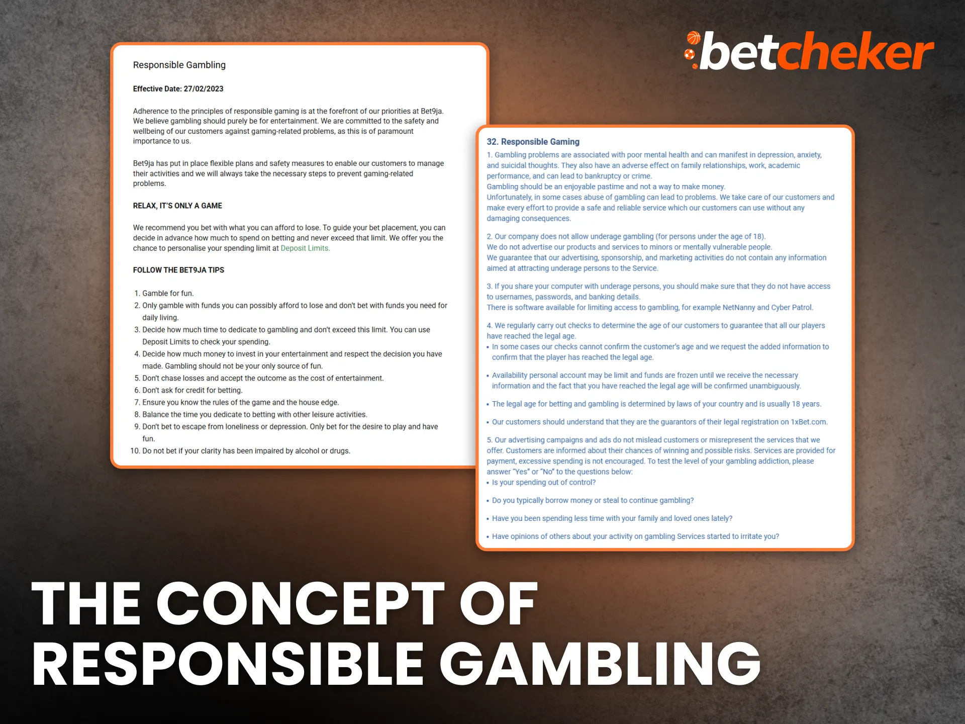 Concept of Responsible Gambling Nigeria