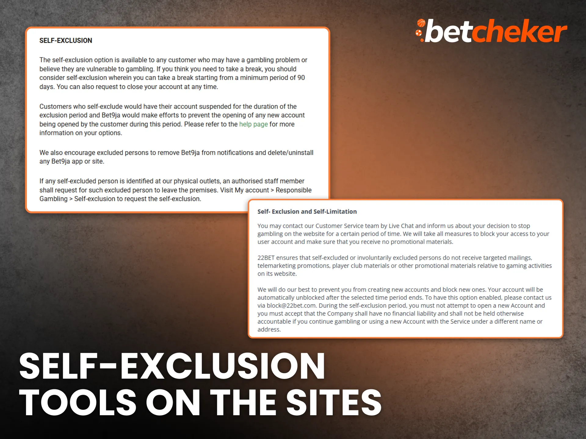 Self-Exclusion Tools on the Sites Nigeria
