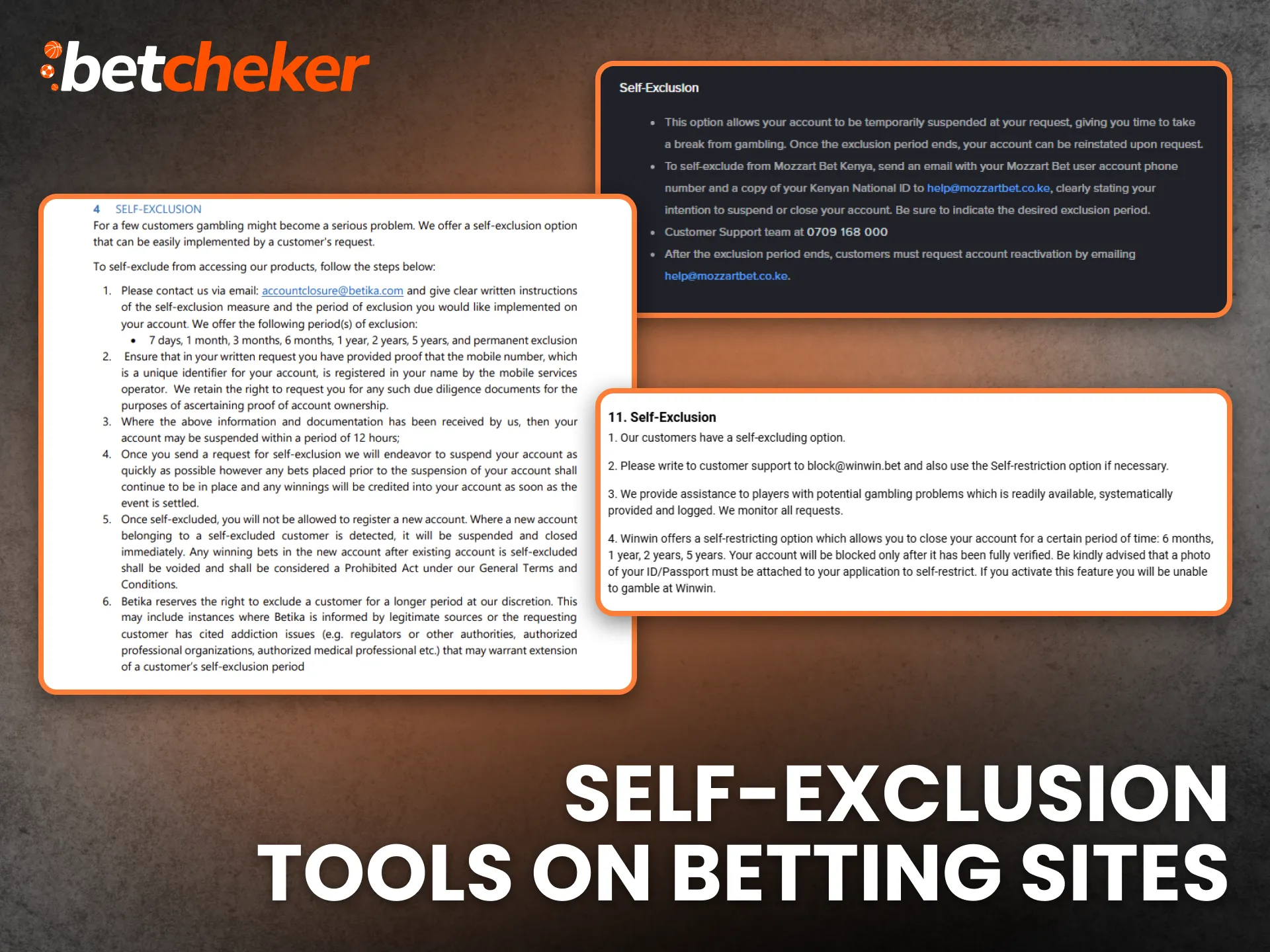 Self-Exclusion Tools on Betting Sites Kenya