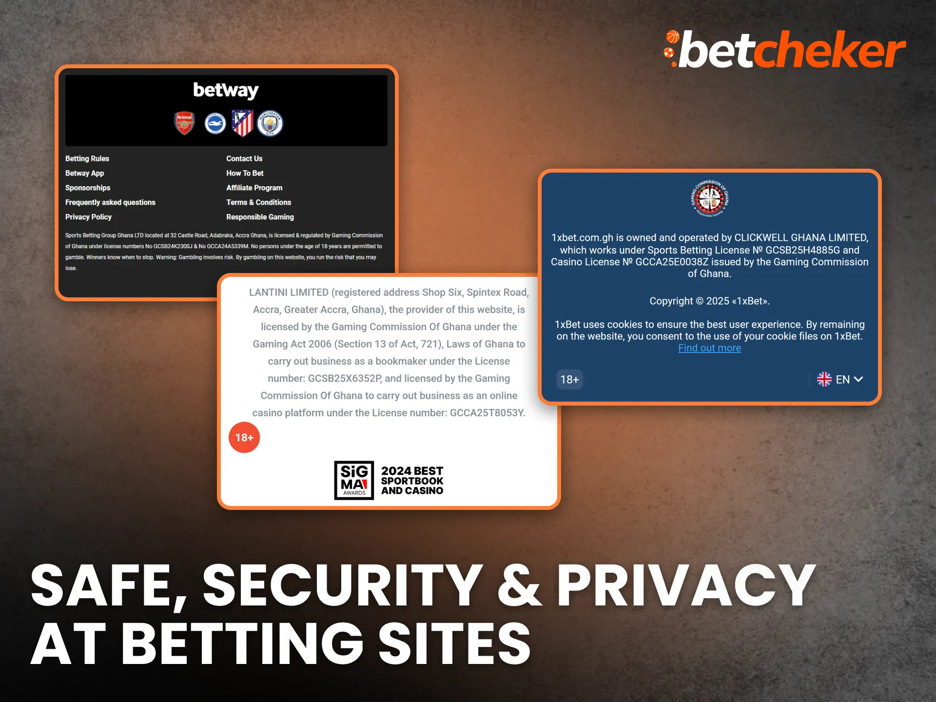 Safe, Security & Privacy at Betting Sites Ghana