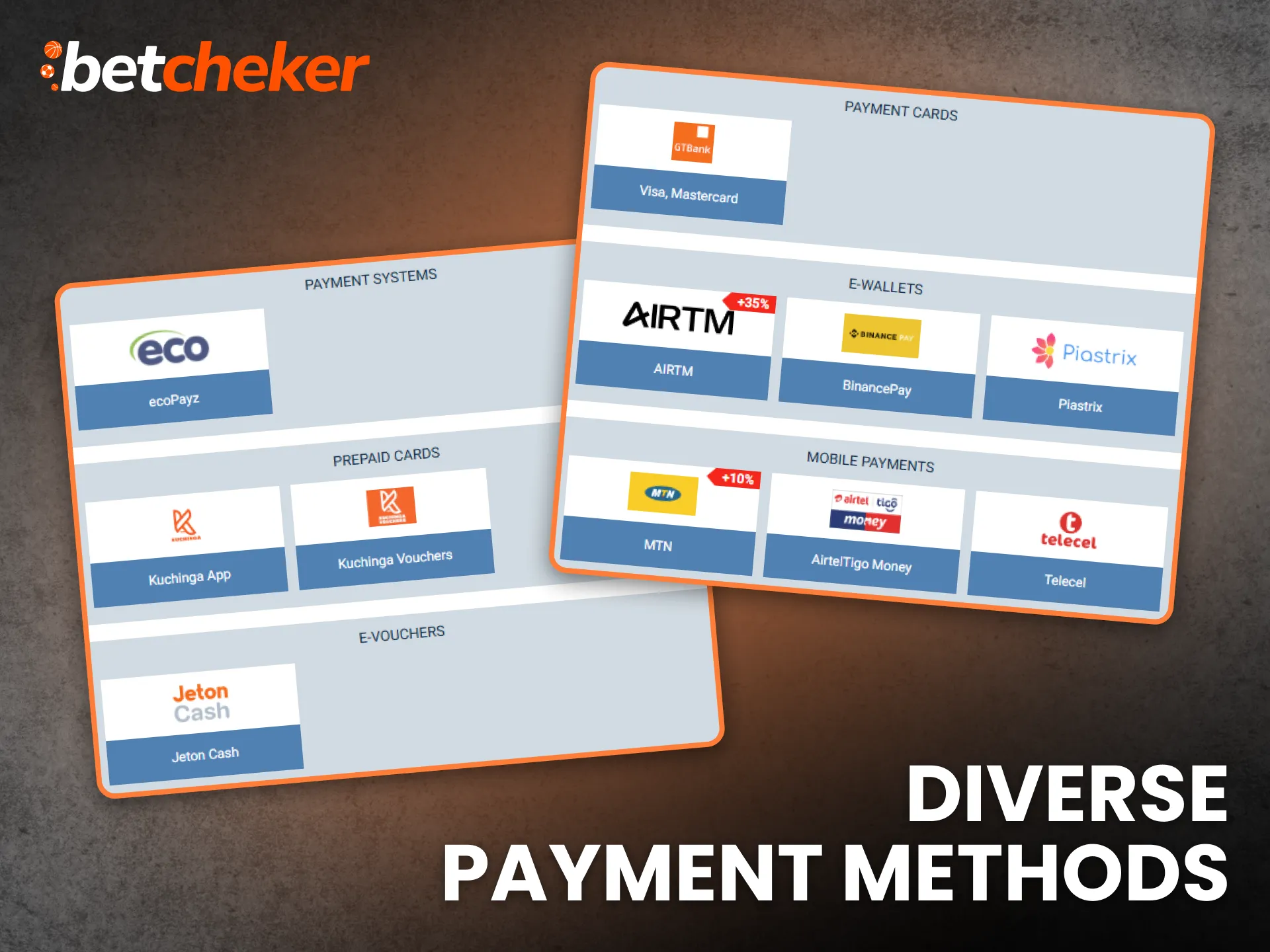 Diverse Payment Methods New Ghana Betting Sites