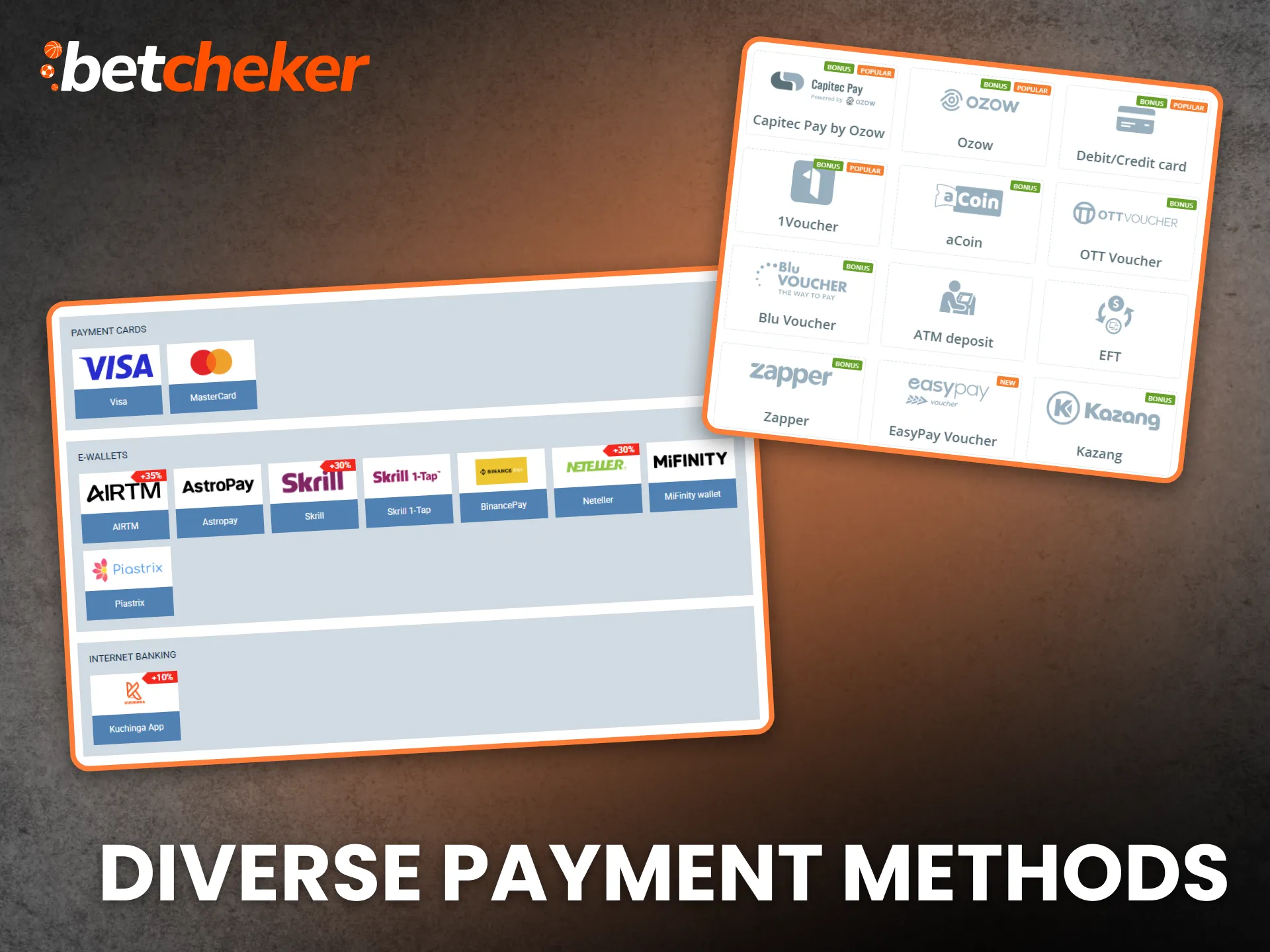 Diverse Payment Methods New South Africa Betting Sites