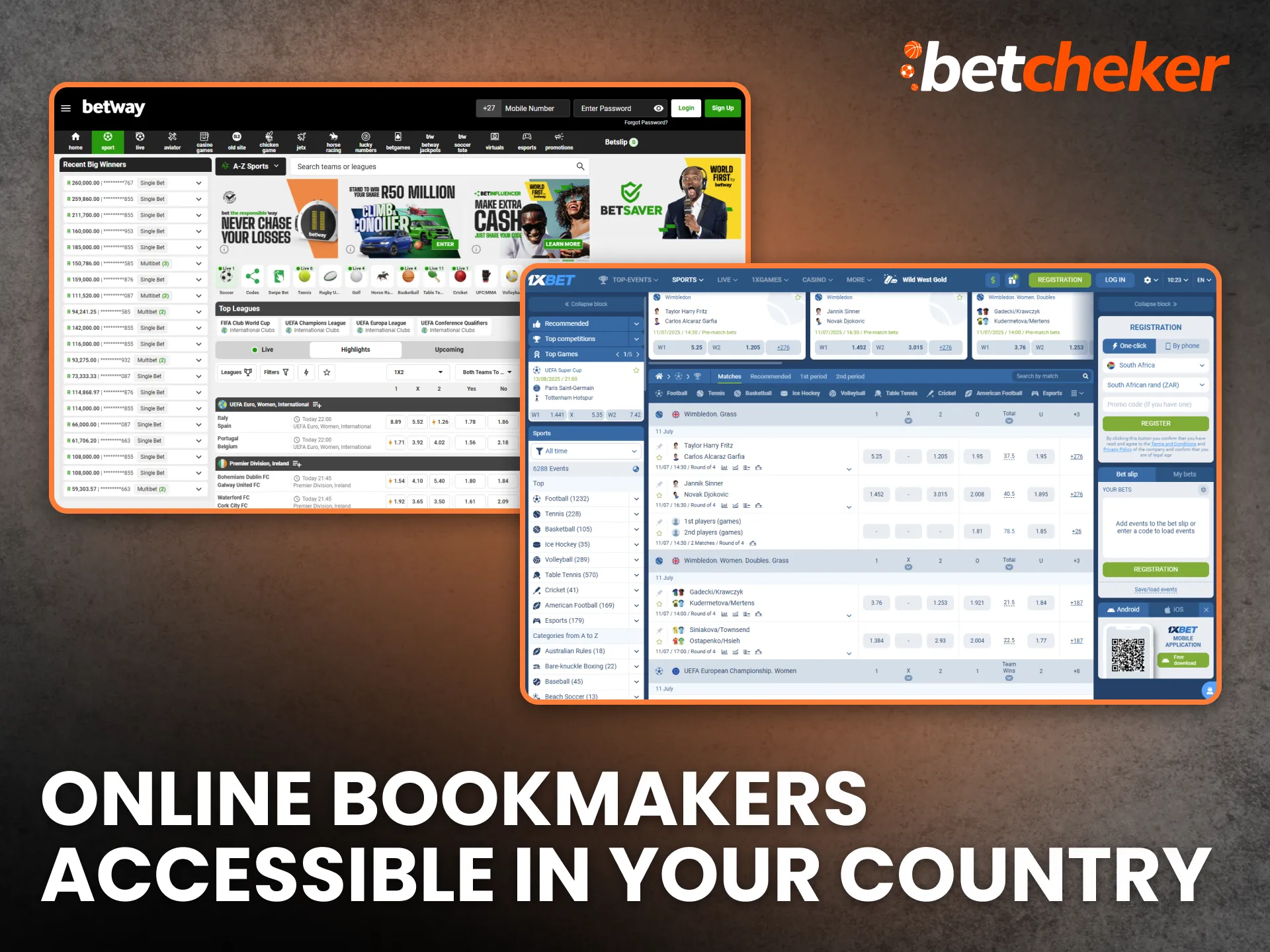 Online Bookmakers Accessible in Your Country Reviews in South Africa