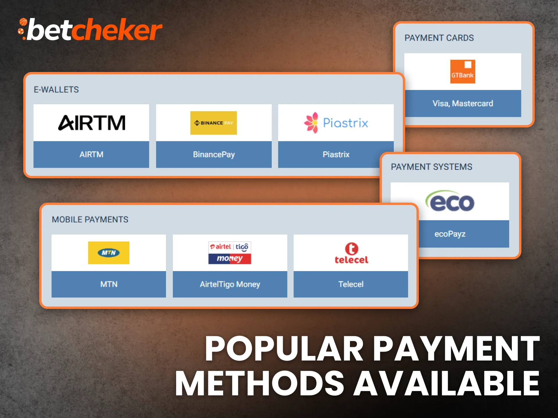 Popular Payment Methods Available at Bookmakers in Ghana