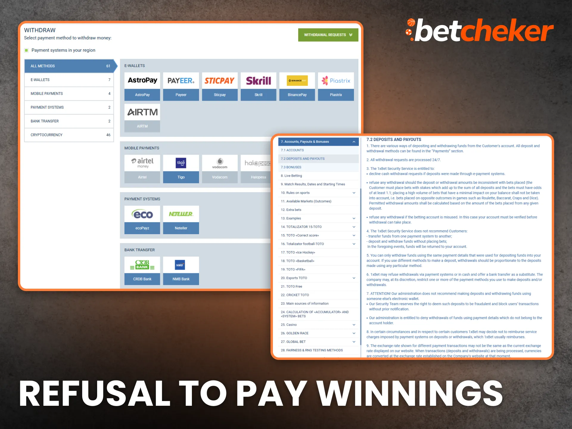 Refusal to Pay Winnings Tanzania