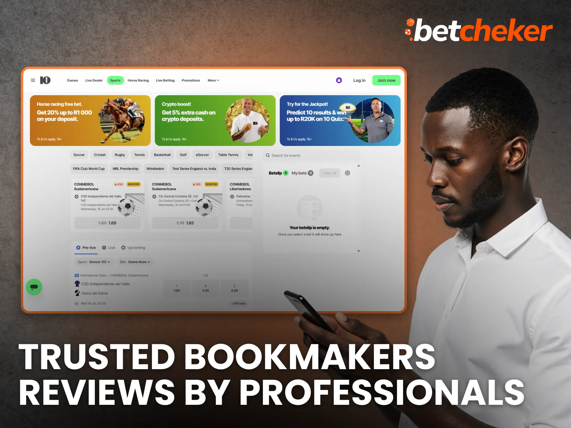 Trusted Bookmakers Reviews by Professionals Reviews in South Africa