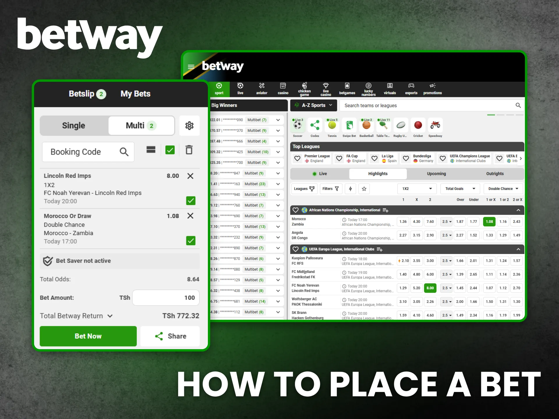 How to Place a Bet on Betway Tanzania