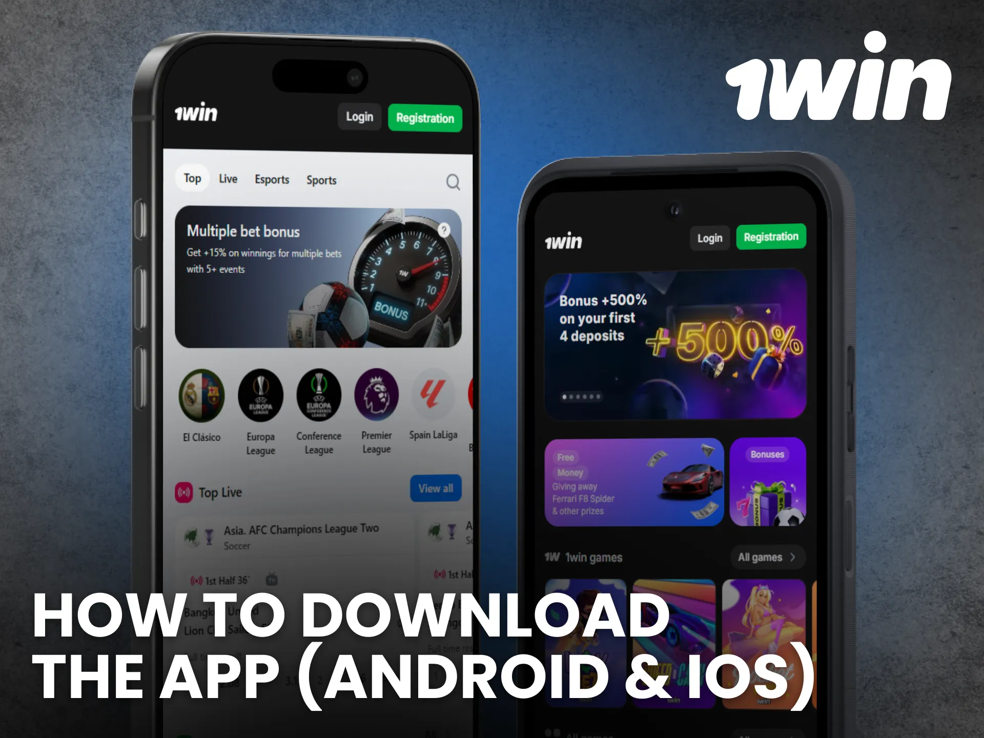 Download the 1Win Android or iOS app and enjoy full mobile access.