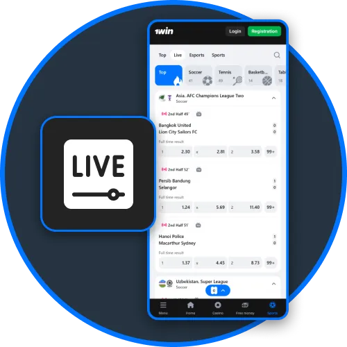 Live betting on the 1Win app gives players smooth HD streaming experiences.