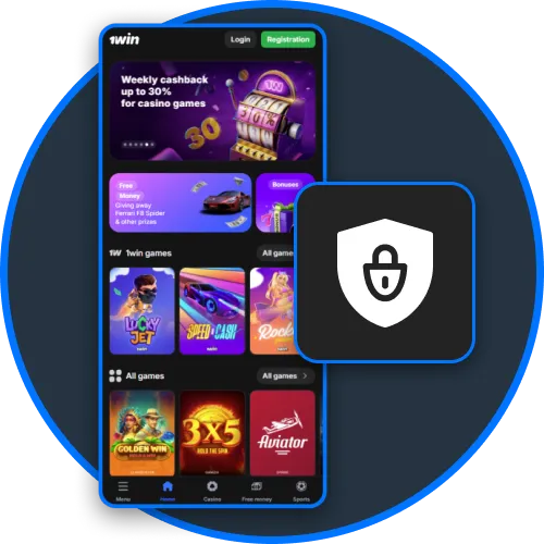 1Win ensures top security for all personal data inside the betting app.