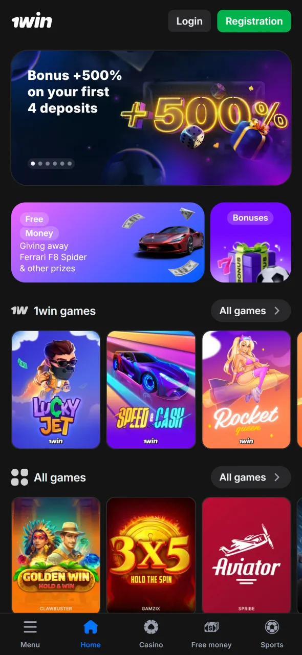 Open the 1Win website to log in and access your account quickly.