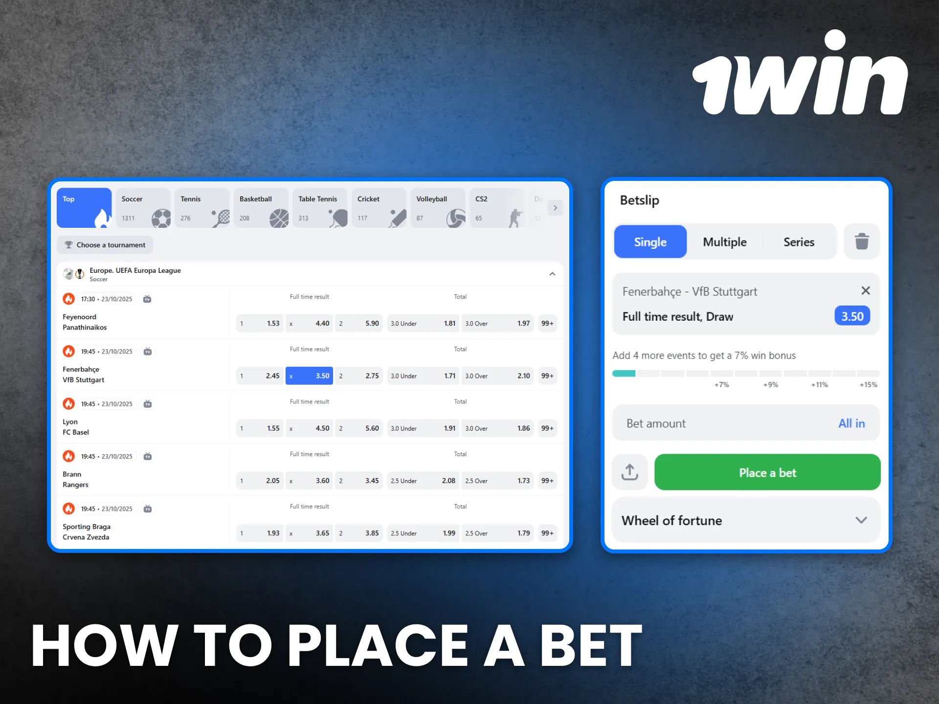 Discover how to place a bet on 1Win and enjoy winning moments.