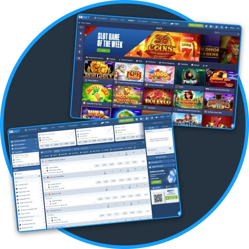 1xBet offers a sleek interface with modern design and easy layout.