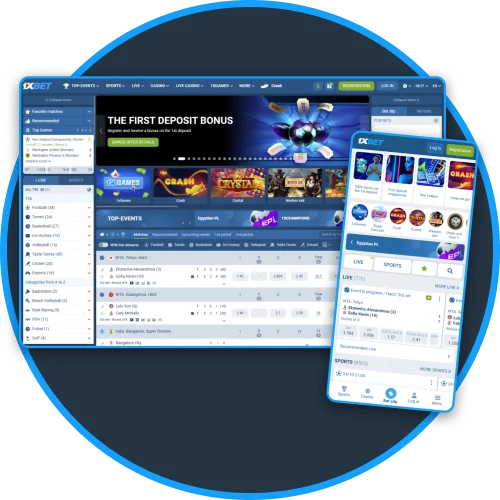 Navigation on 1xBet desktop and mobile is simple and user-friendly.