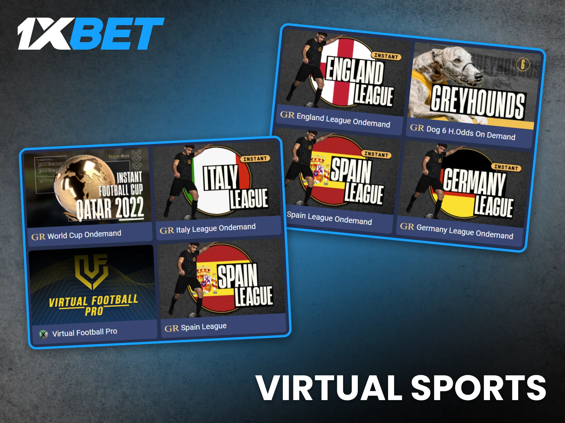 Virtual sports on 1xBet Ghana offer nonstop action all day long.