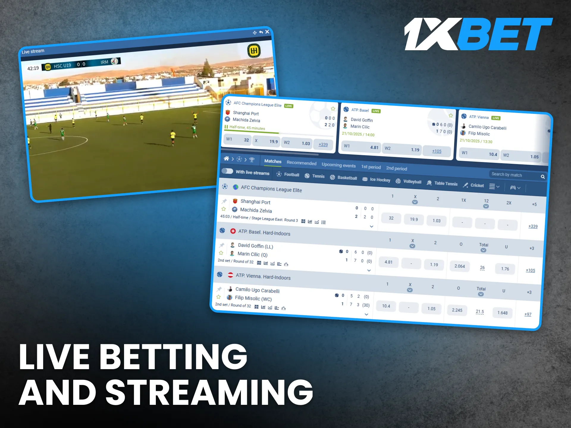 Experience thrilling live betting and streaming options at 1xBet Kenya.