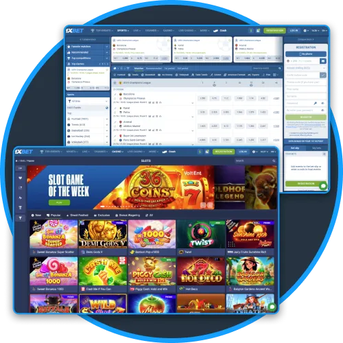 The 1xBet interface combines clear design and smooth functionality.