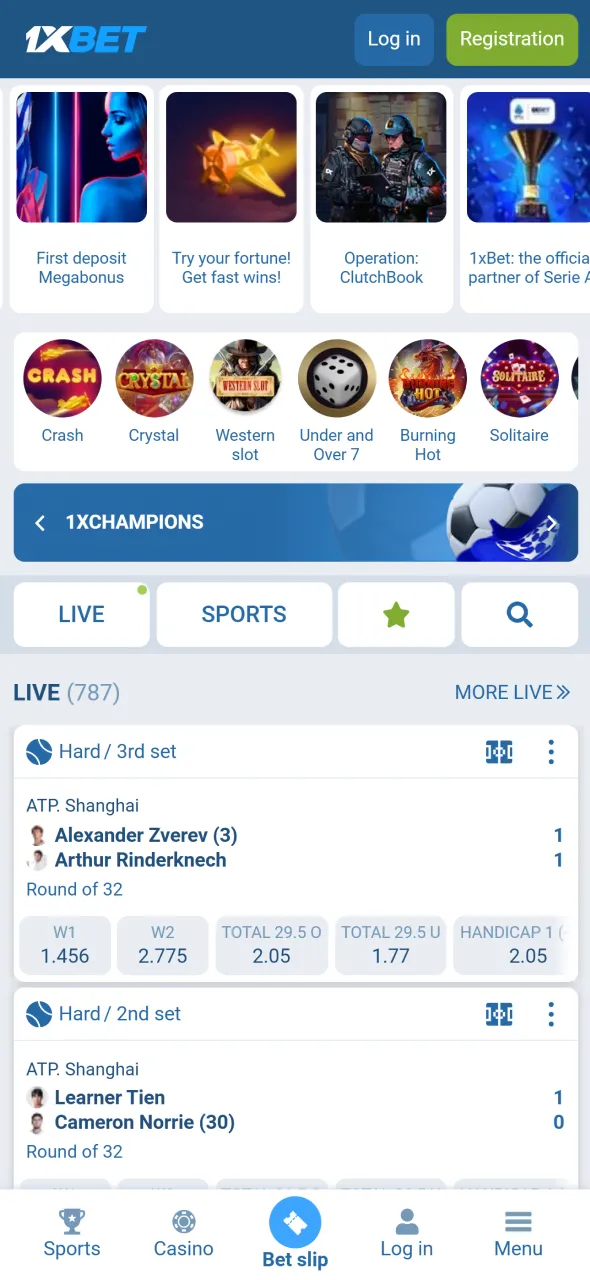 Visit the official 1xBet site to download the Android app for easy access.
