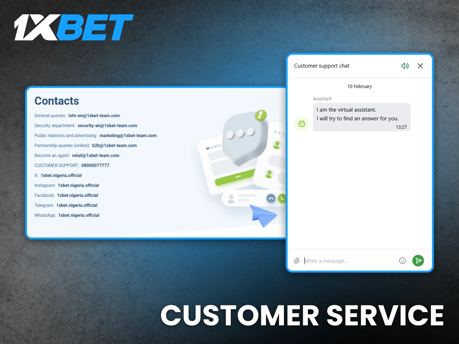Customer support at 1xBet Nigeria provides instant help and guidance anytime.