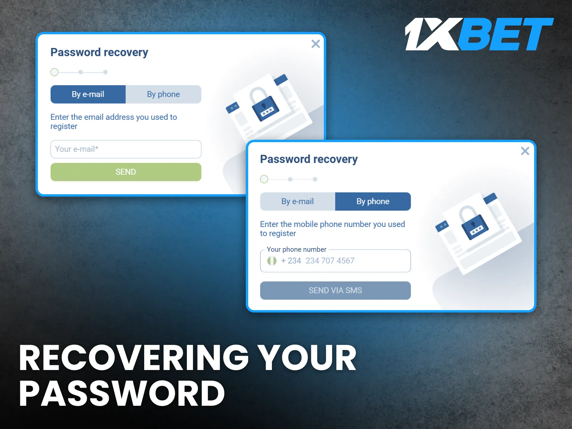Recover your 1xBet Nigeria password easily through the secure password recovery tool.
