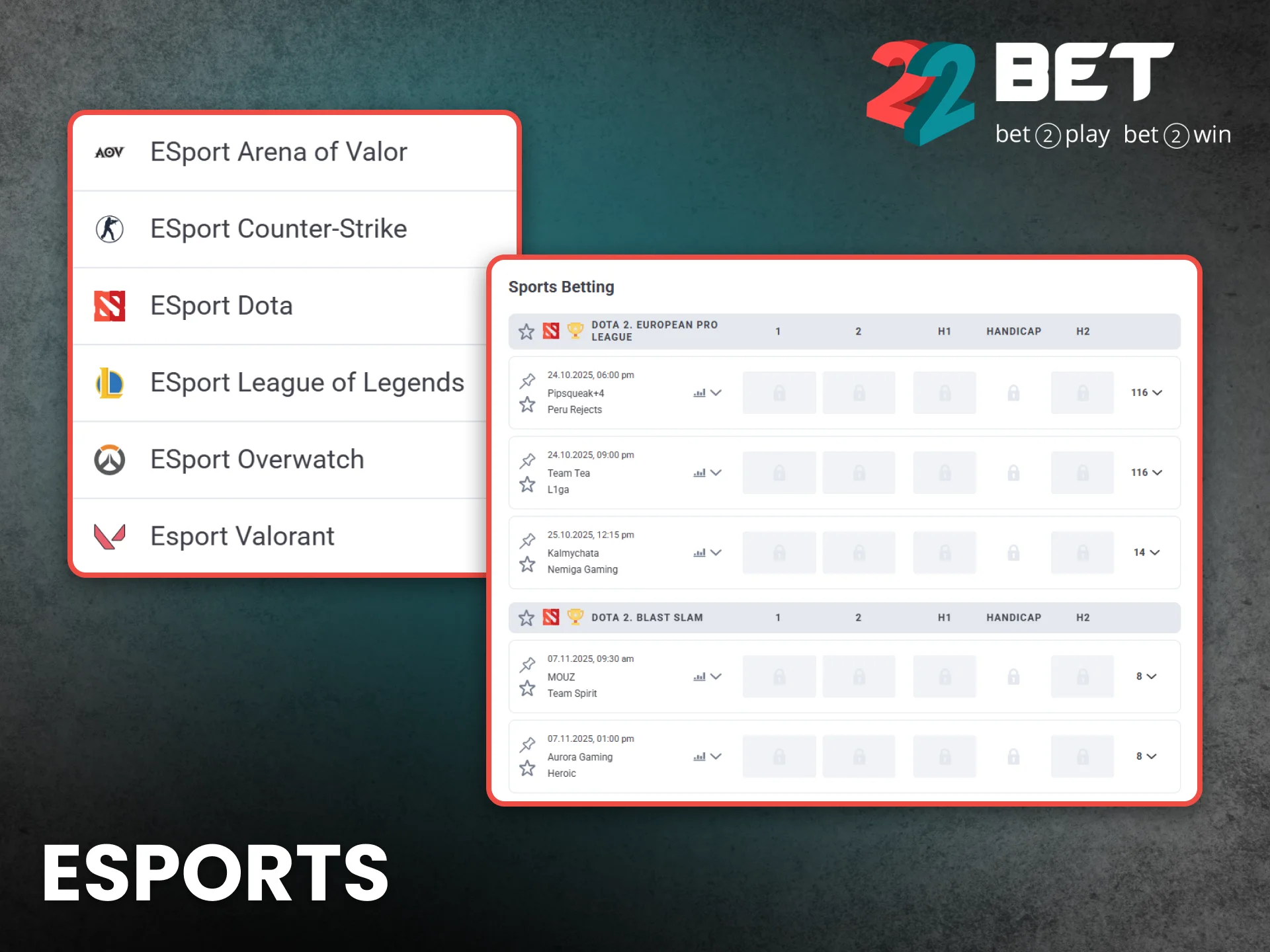 Esports betting on 22Bet Ghana brings digital excitement and prizes.