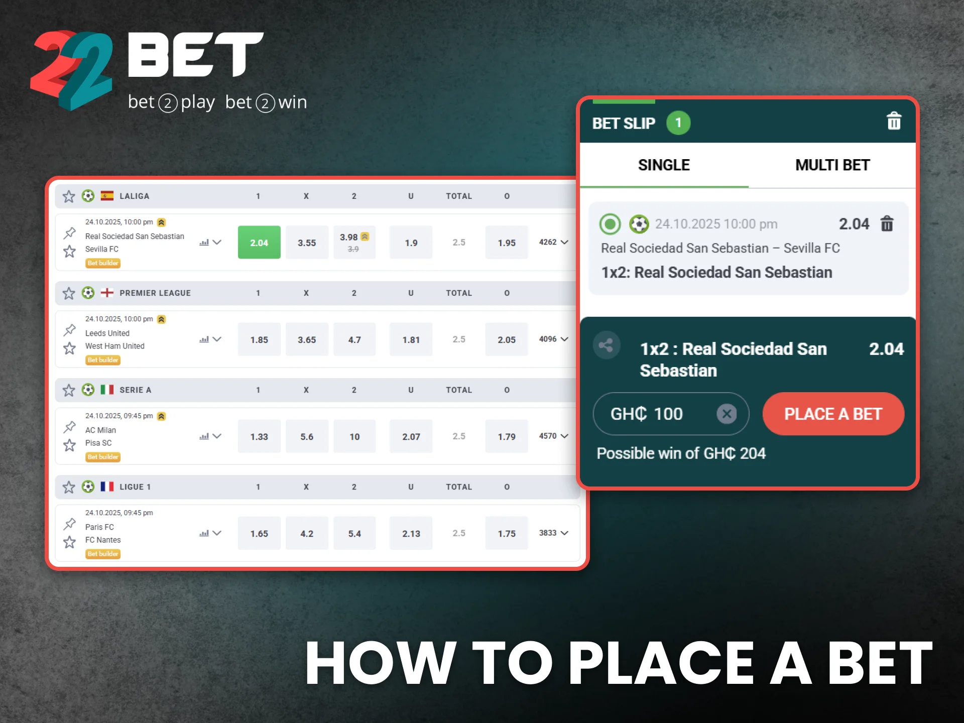 Learn how to place winning bets on 22Bet for bigger rewards.