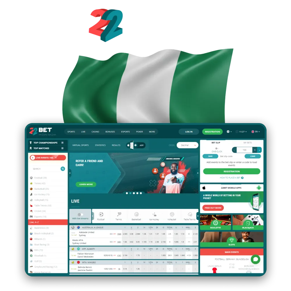 Discover how the 22Bet Nigeria platform functions for smooth betting operations.