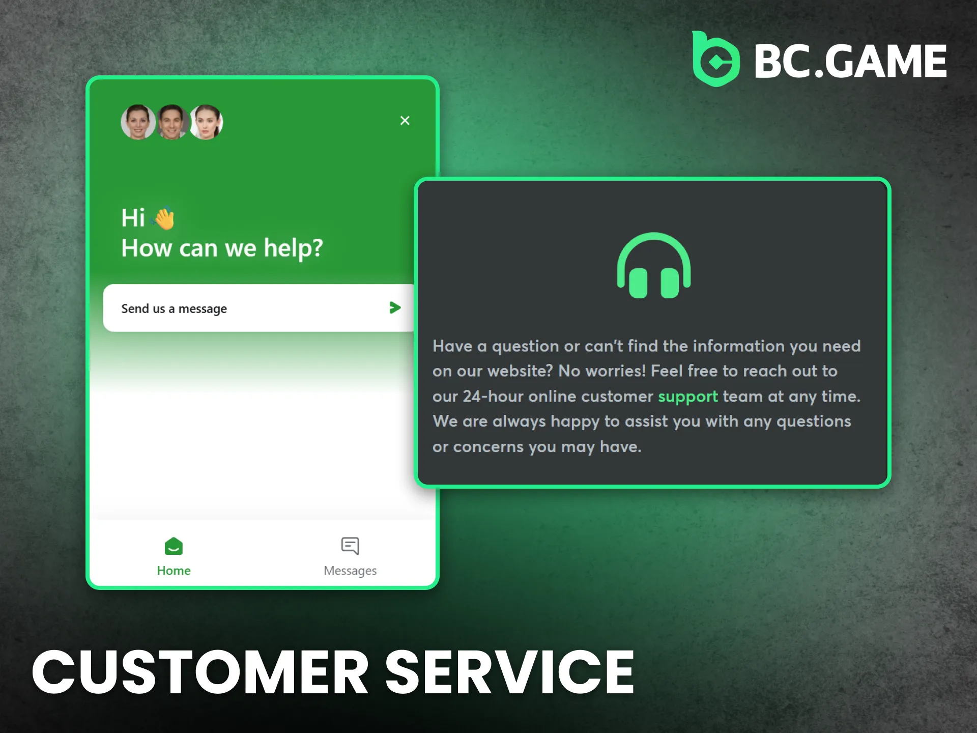 Contact BC Game Nigeria customer service for instant help and support.
